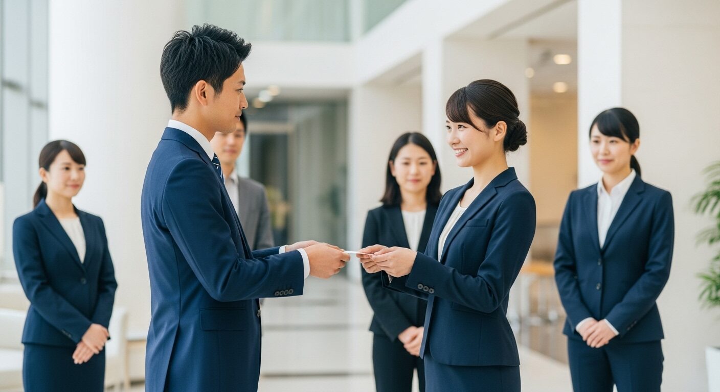 名刺交換と接待のビジネスマナーのポイント