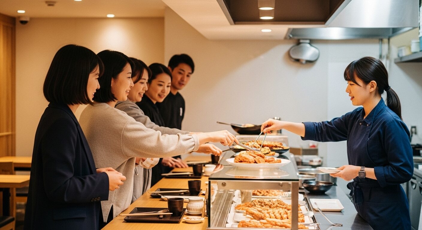 韓国の飲食店で注文時に使える簡単な韓国語フレーズをまとめた画像。