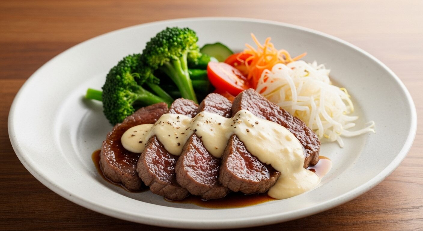 デミグラスやクリームなど、様々な種類のソースから選べる料理