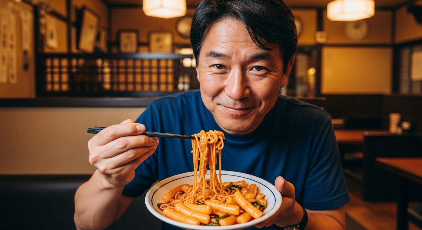 老舗で味わう、コシの強い手打ち麺のカルグクス