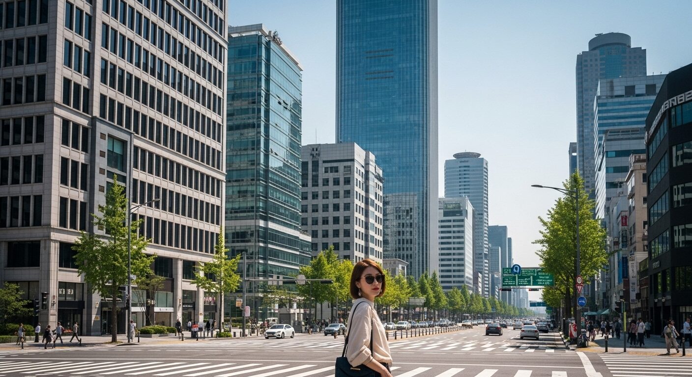 洗練された大人の街、韓国・ソウルの江南（カンナム）エリアの街並み